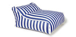 Load image into Gallery viewer, Hang Out Blue + White Stripe Outdoor Beanbag
