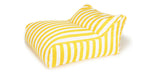 Load image into Gallery viewer, Hang Out Yellow + White Stripe Outdoor Beanbag
