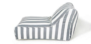 Chill Out Grey + White Stripe Outdoor Beanbag