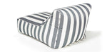 Load image into Gallery viewer, Chill Out Grey + White Stripe Outdoor Beanbag
