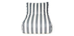 Load image into Gallery viewer, Chill Out Grey + White Stripe Outdoor Beanbag
