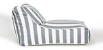 Load image into Gallery viewer, Chill Out Grey + White Stripe Outdoor Beanbag
