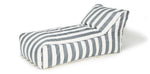 Load image into Gallery viewer, Laid Back Grey + White Outdoor Beanbag
