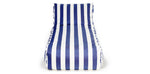 Load image into Gallery viewer, Laid Back Blue + White Outdoor Beanbag
