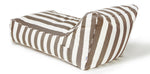 Load image into Gallery viewer, Laid Back Taupe + White Outdoor Beanbag
