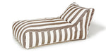 Load image into Gallery viewer, Laid Back Taupe + White Outdoor Beanbag
