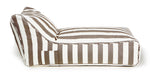 Load image into Gallery viewer, Laid Back Taupe + White Outdoor Beanbag
