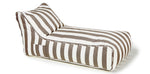 Load image into Gallery viewer, Laid Back Taupe + White Outdoor Beanbag
