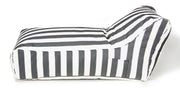 Laid Back Charcoal + White Outdoor Beanbag