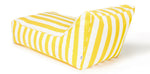 Load image into Gallery viewer, Laid Back Yellow + White Outdoor Beanbag
