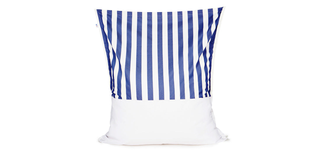 Lazy Days Blue + White Floating Beanbag