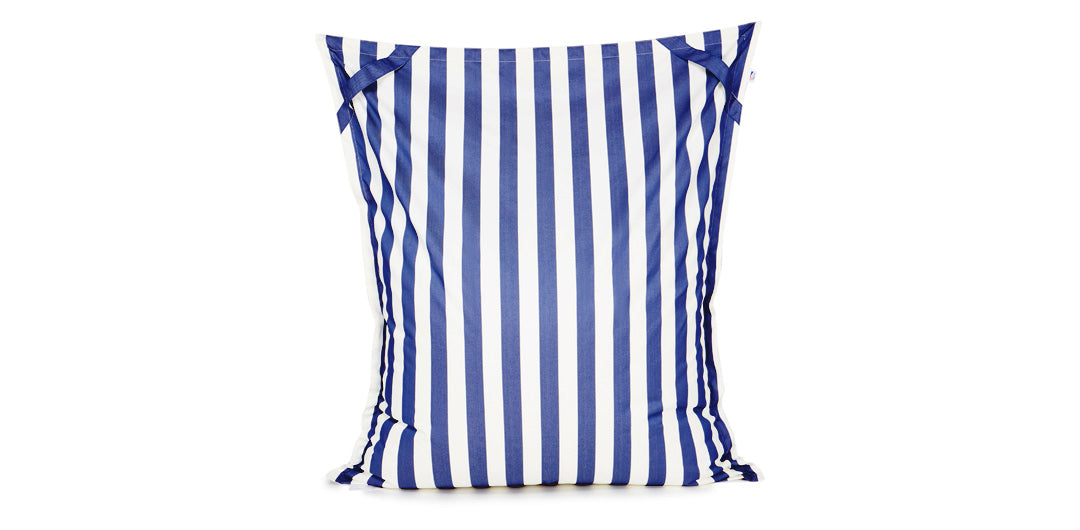 Lazy Days Blue + White Floating Beanbag