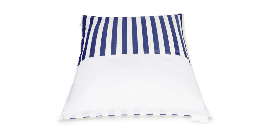 Lazy Days Blue + White Floating Beanbag