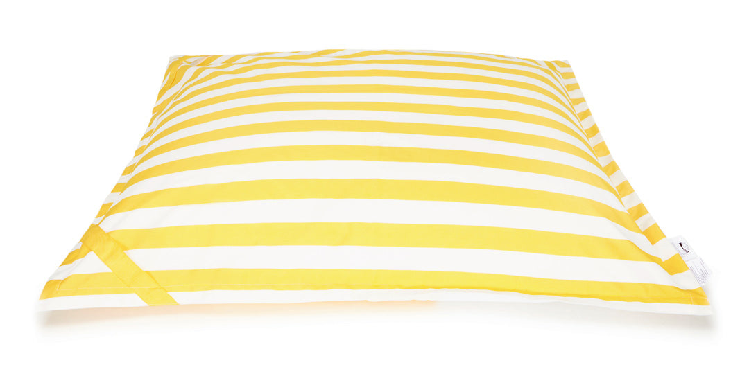 Lazy Days Yellow + White Floating Beanbag