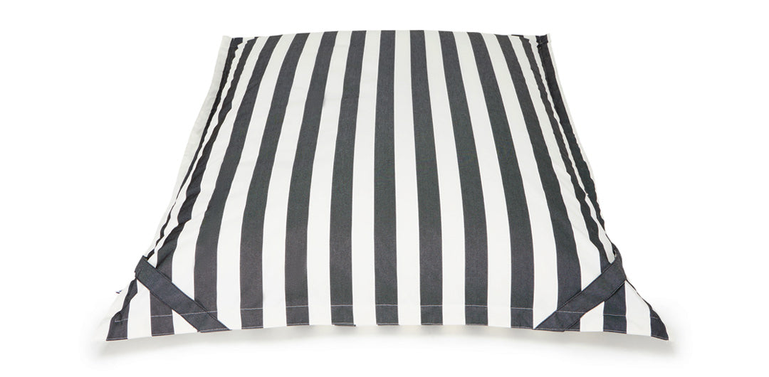 Lazy Days Charcoal + White Floating Beanbag