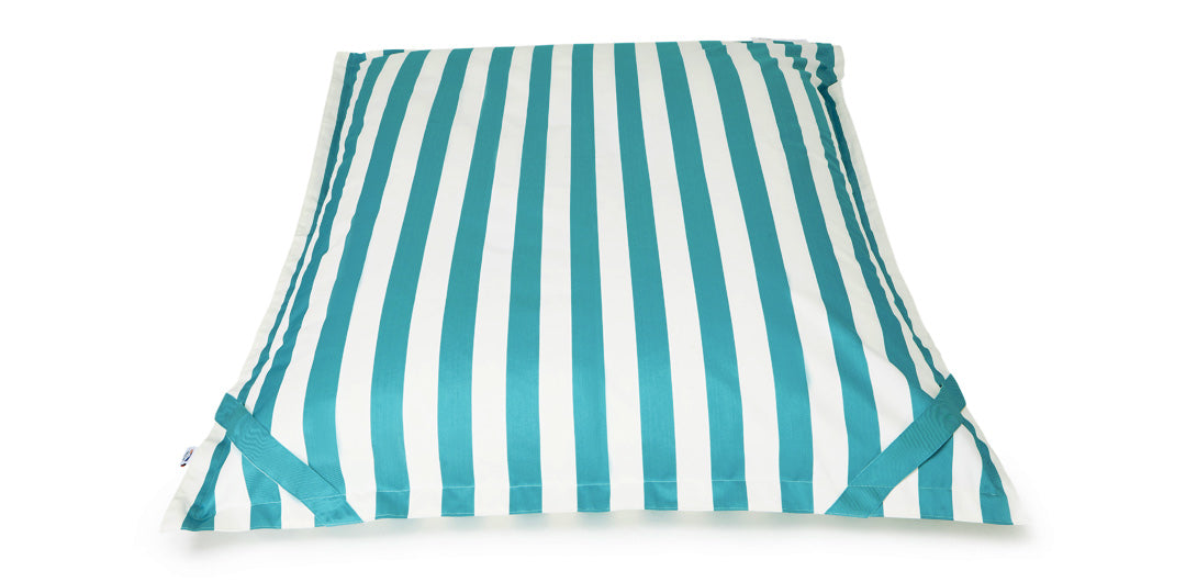 Lazy Days Turquoise + White Floating Beanbag