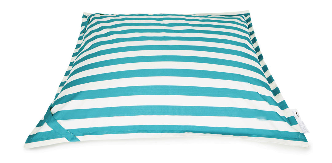 Lazy Days Turquoise + White Floating Beanbag