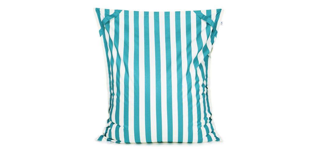Lazy Days Turquoise + White Floating Beanbag