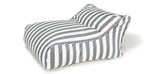 Load image into Gallery viewer, Hang Out Grey + White Outdoor Beanbag

