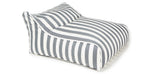 Load image into Gallery viewer, Hang Out Grey + White Outdoor Beanbag
