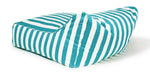 Load image into Gallery viewer, Hang Out Turquoise + White Outdoor Beanbag
