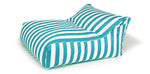 Load image into Gallery viewer, Hang Out Turquoise + White Outdoor Beanbag
