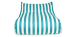 Load image into Gallery viewer, Hang Out Turquoise + White Outdoor Beanbag
