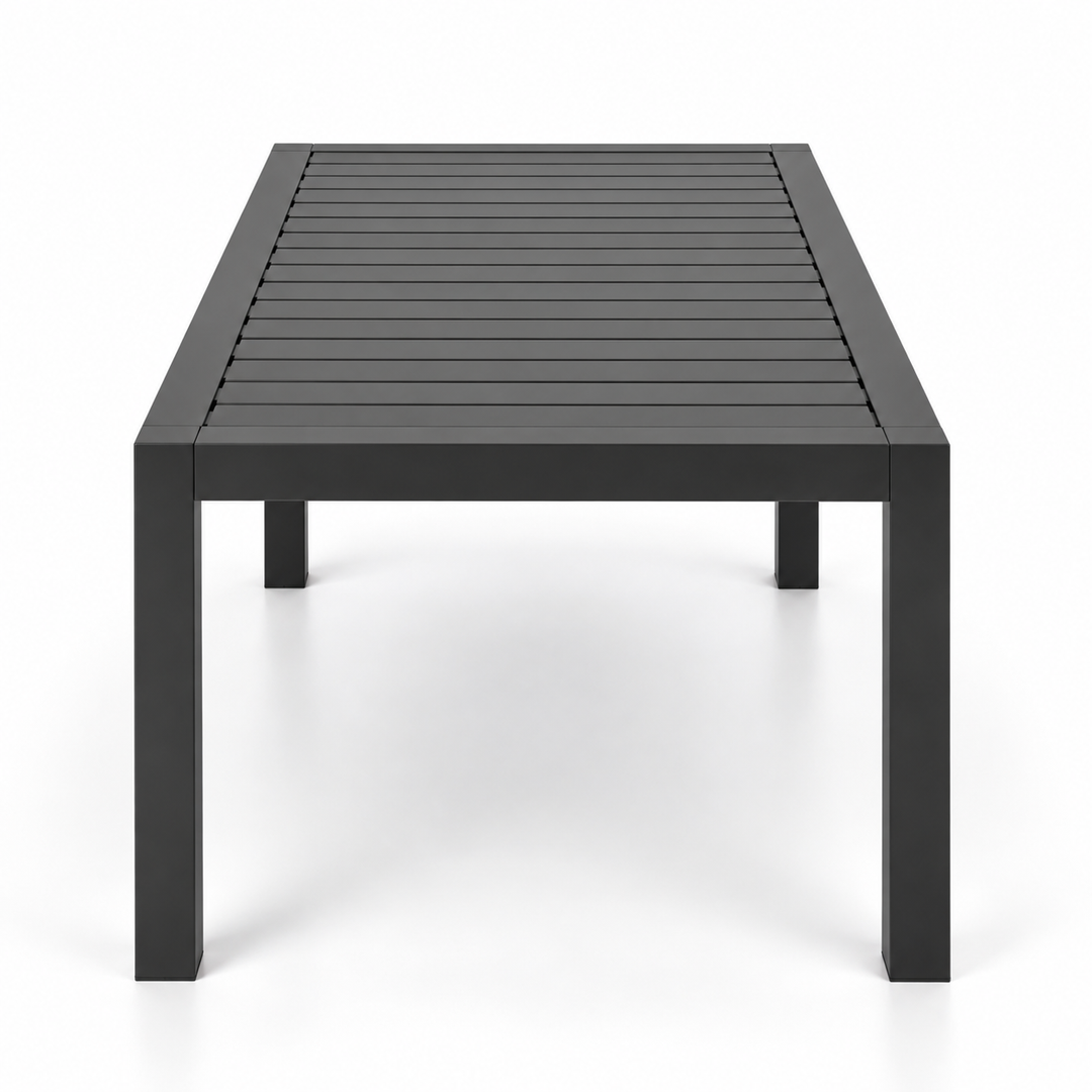 Matzo Dining Table 160x90cm - Gunmetal