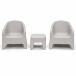 Load image into Gallery viewer, Varsity 3pc Tub Chair Setting - Light Grey