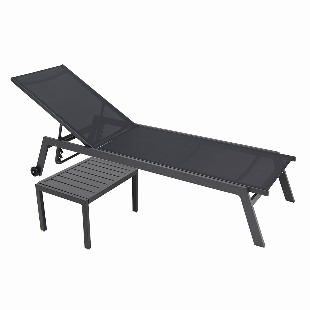 Eaglemont 2pc Sunlounge Setting - Gunmetal