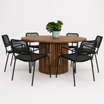 Load image into Gallery viewer, Cairns Bahamas 7pc Dining Setting - Black