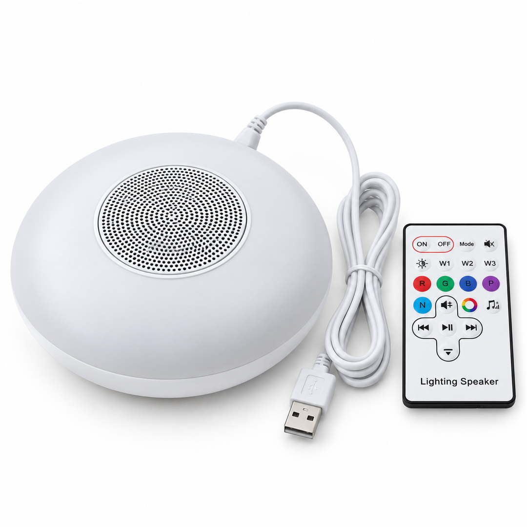 Detachable Led Light With Bluetooth Speaker