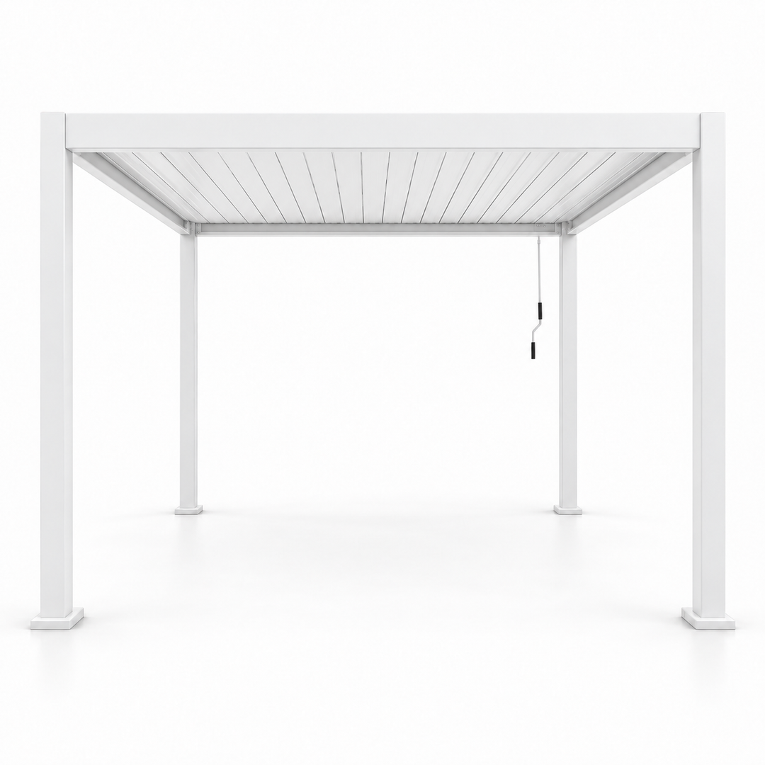 3x3 Aluminium Pergola White