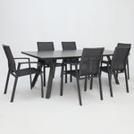 Load image into Gallery viewer, Athena Queensville 7pc Dining Setting - Gunmetal