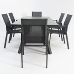 Load image into Gallery viewer, Athena Queensville 7pc Dining Setting - Gunmetal