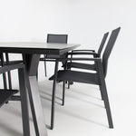 Load image into Gallery viewer, Athena Queensville 7pc Dining Setting - Gunmetal