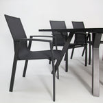 Load image into Gallery viewer, Athena Queensville 7pc Dining Setting - Gunmetal