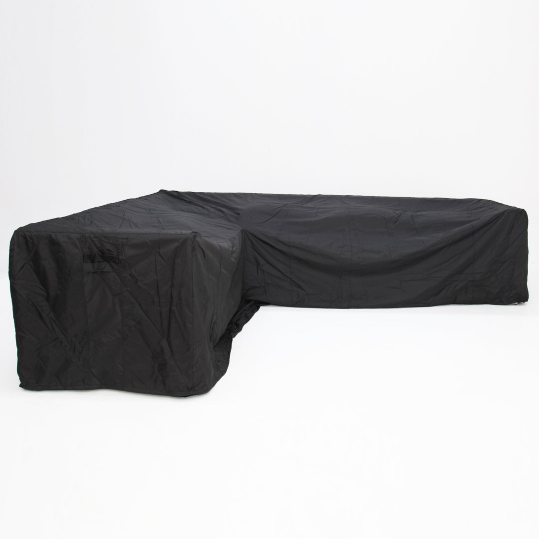 Odie Home Premium Large L-Shape Lounge Right Side Cover - Black