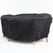Odie Home Premium Round Dining Setting Cover - Black