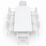 Load image into Gallery viewer, Ravenne Mariss 9pc Dining Setting - White