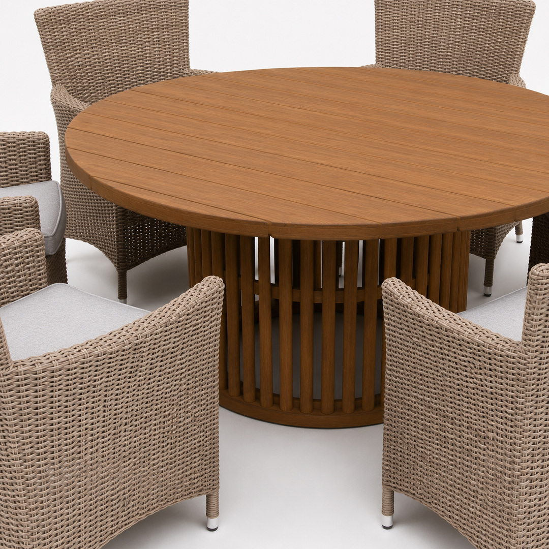 Cairns Amani 7pc Dining Setting - Driftwood
