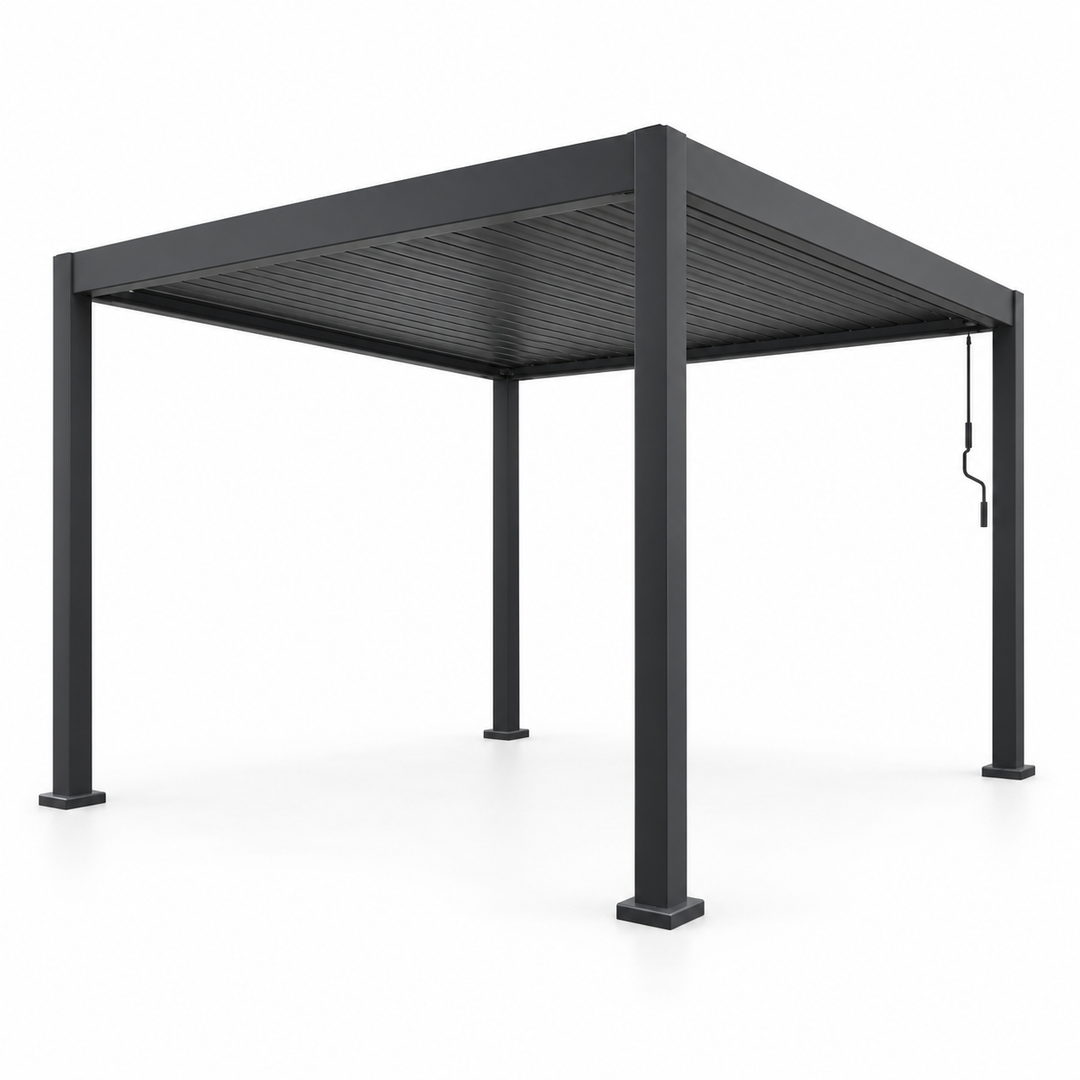 3x3 Aluminium Pergola Grey