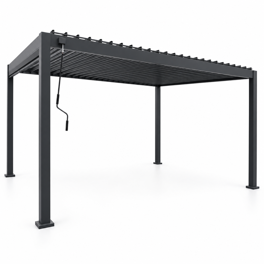 4x3 Aluminium Pergola Grey