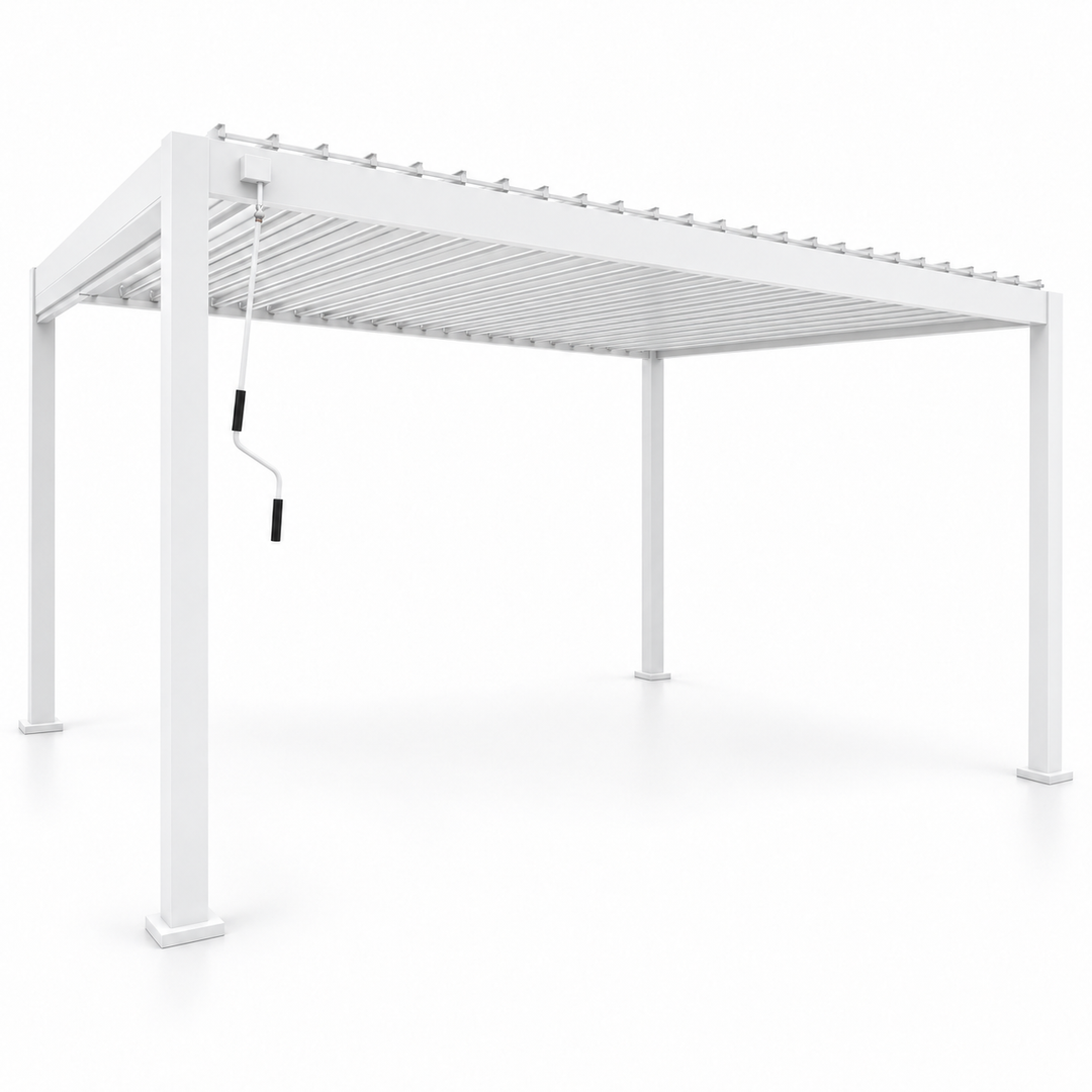 4x3 Aluminium Pergola White