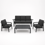 Load image into Gallery viewer, Arlo 4pc Lounge Setting - Grey