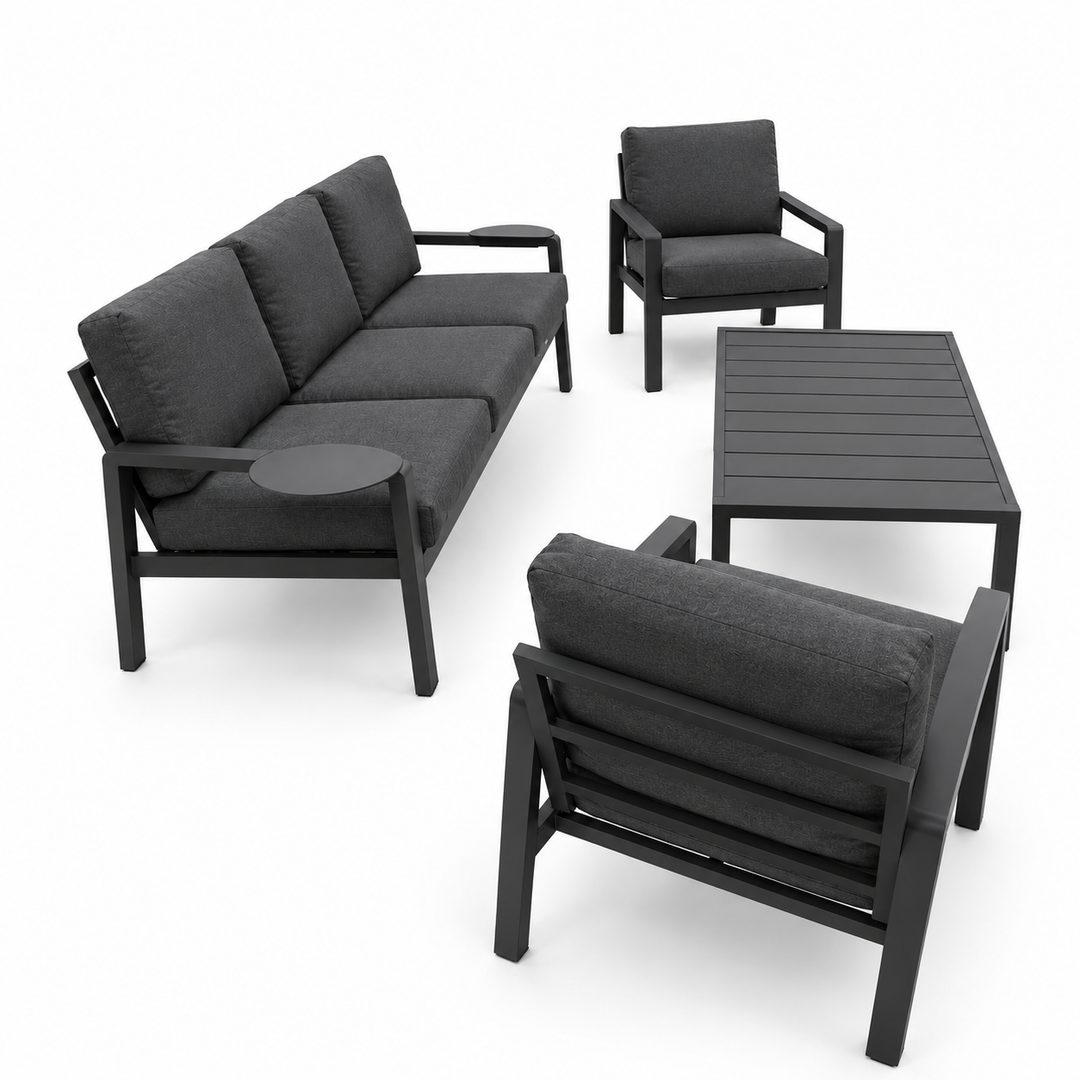 Arlo 4pc Lounge Setting - Grey