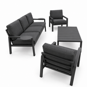 Arlo 4pc Lounge Setting - Grey