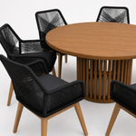 Load image into Gallery viewer, Cairns Albenga 7pc Dining Setting - Black