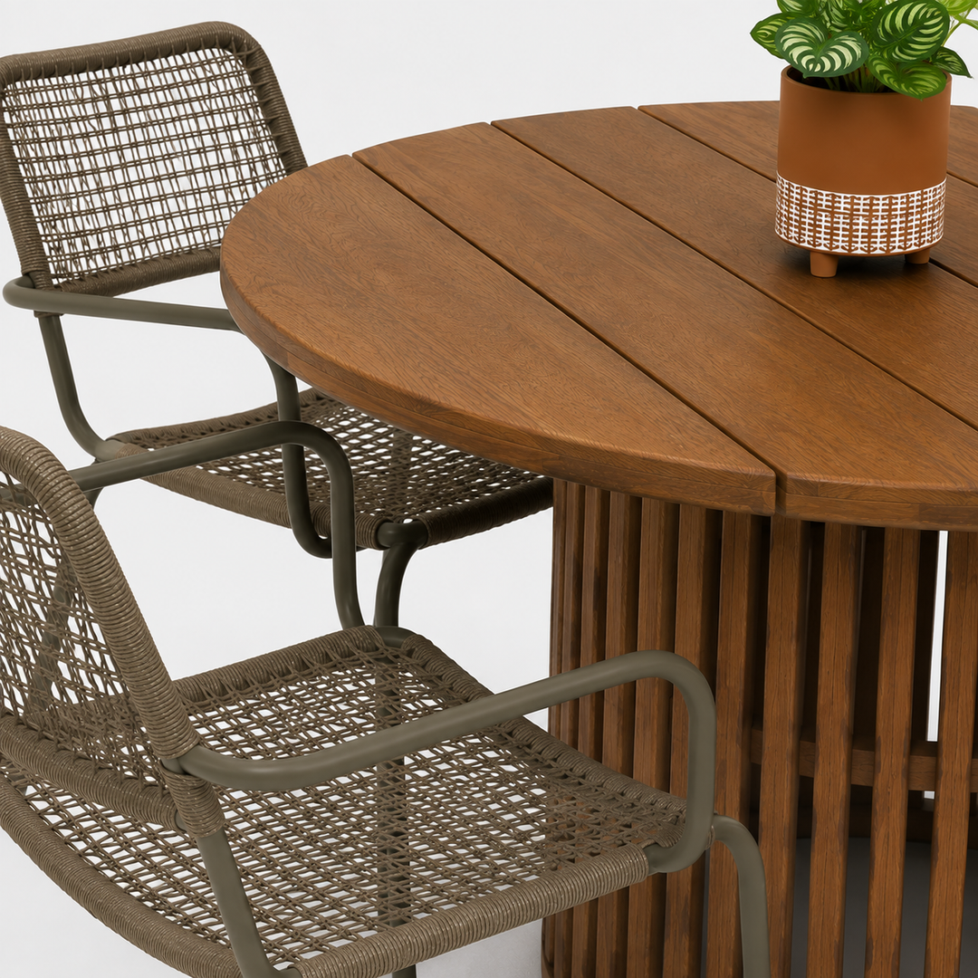 Cairns Bahamas 7pc Dining Setting - Olive