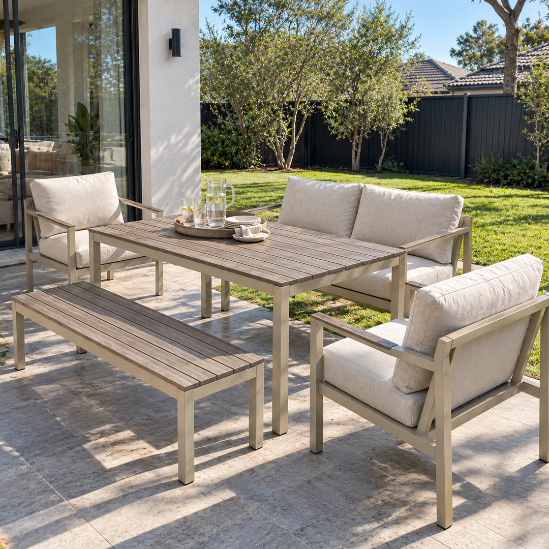 Zante LD and Bench - Cream